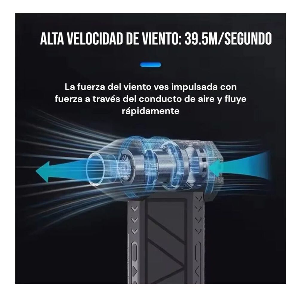Soplador De Aire Alta Potencia Pistola Mini Portatil image number 2.0
