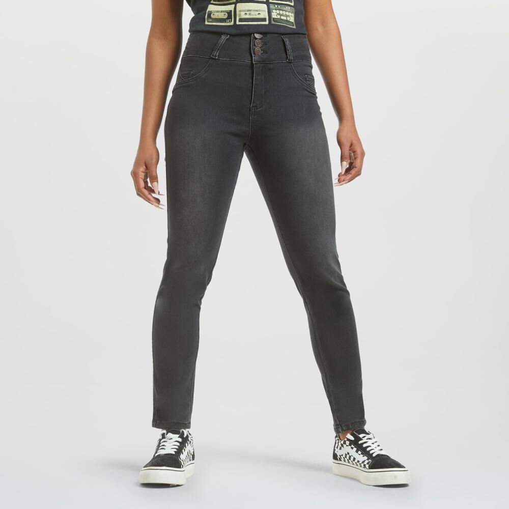 Jeans Regular Pretina Alta Push Up Mujer Rolly Go image number 0.0