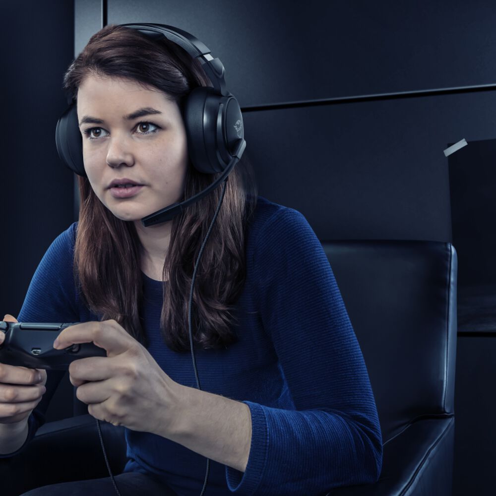 Audifonos Gamer Trust Pylo Gxt 433k Black Multiplataformas image number 7.0