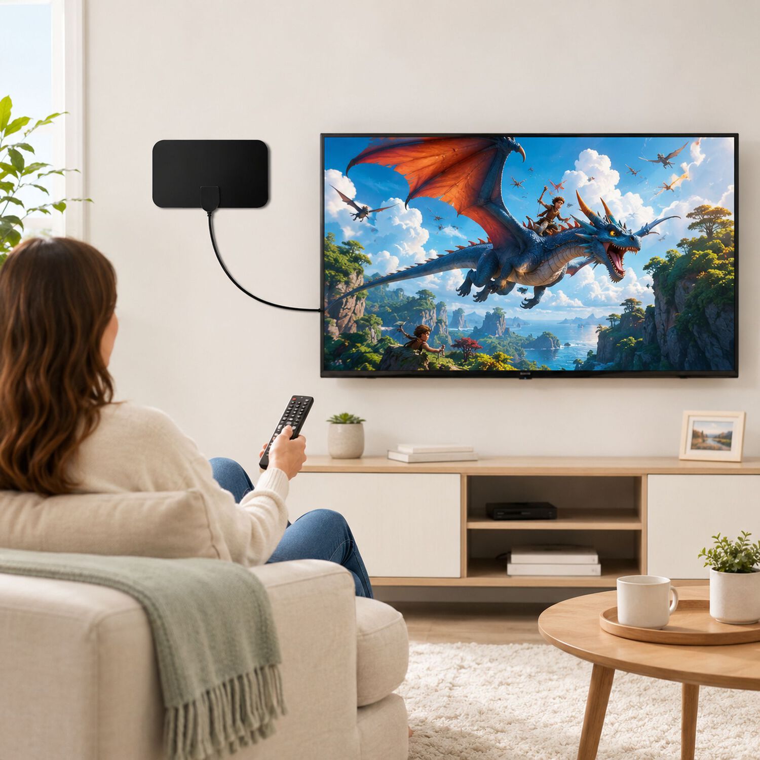 Antena De Tv Digital Ultra Hd 4k/ Fhd De Alta Ganancia Tl628 image number 8.0