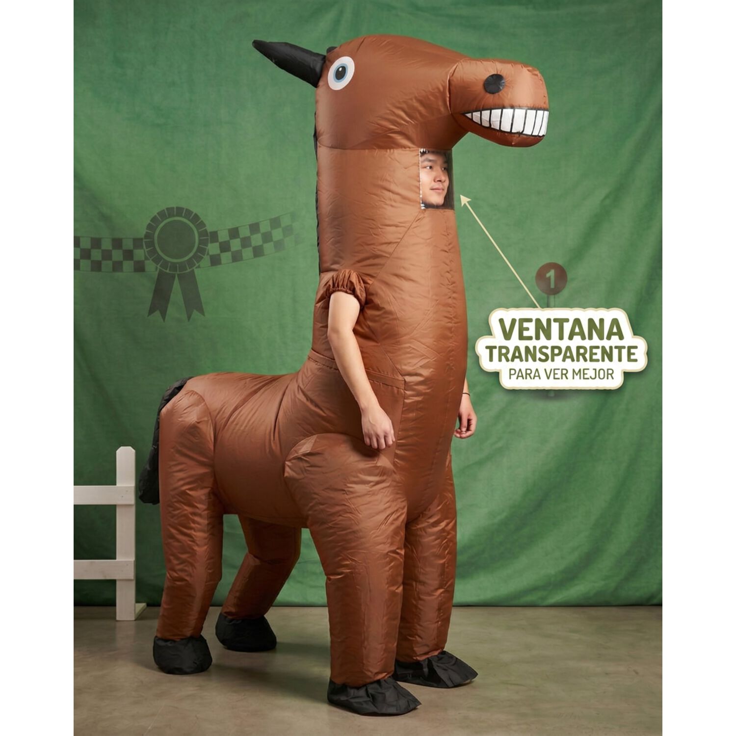 Disfraz Inflable Caballo Adulto image number 3.0