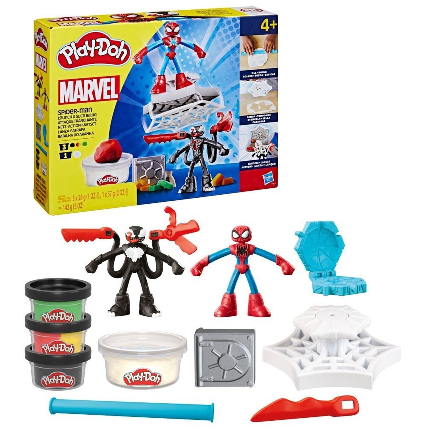 Set De Masas Play-doh Spider-man Lanza Y Atrapa image number 3.0