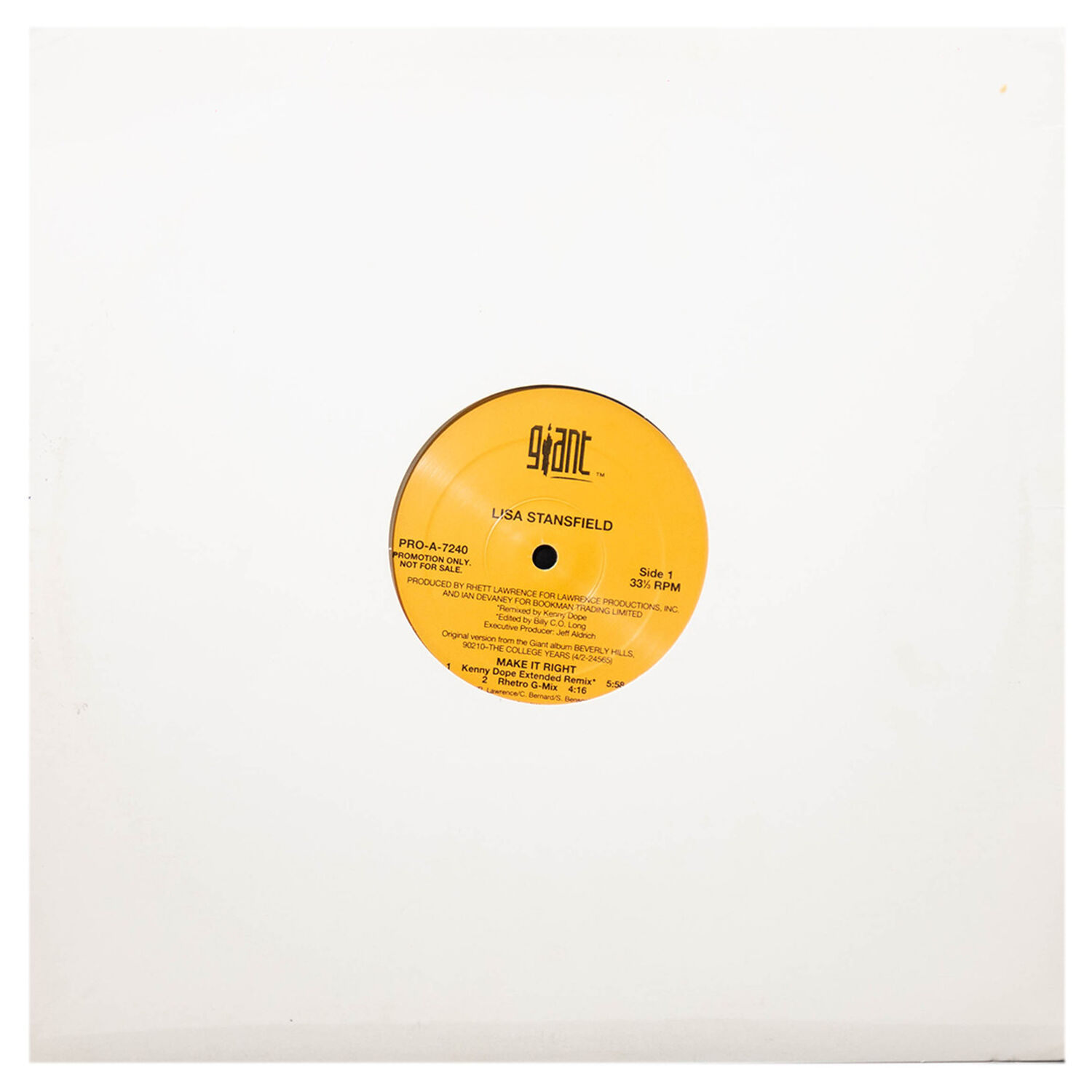 Lisa Stansfield - Make It Right | 12" Maxi Single Usado image number 0.0