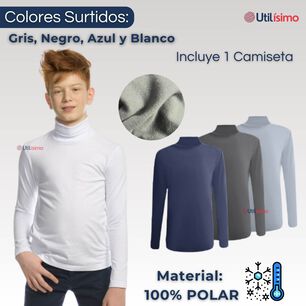Camiseta Polar Juvenil Beatle Colores Surtidos