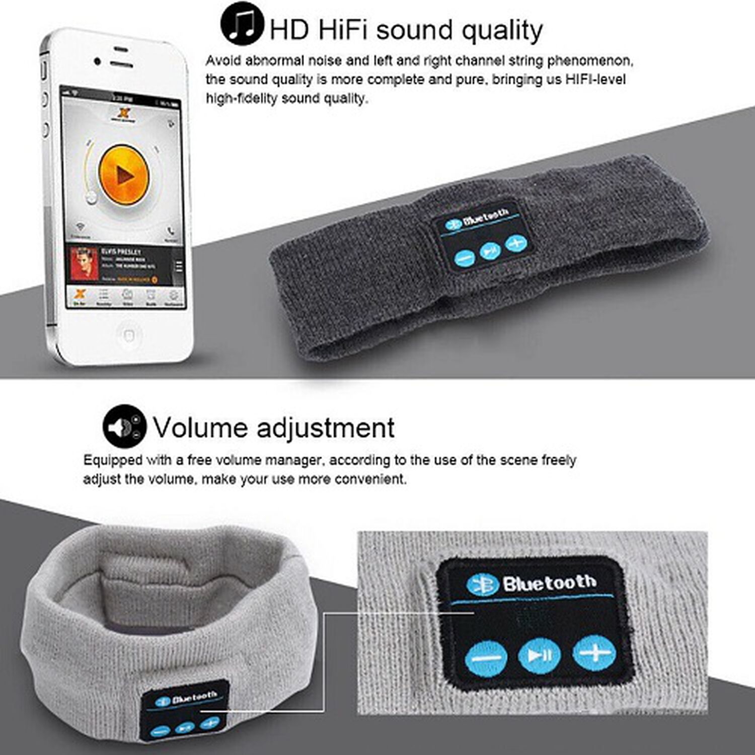 Aud&iacute;fonos Bluetooth Cintillo Recargables Auriculares Inalambricos image number 5.0