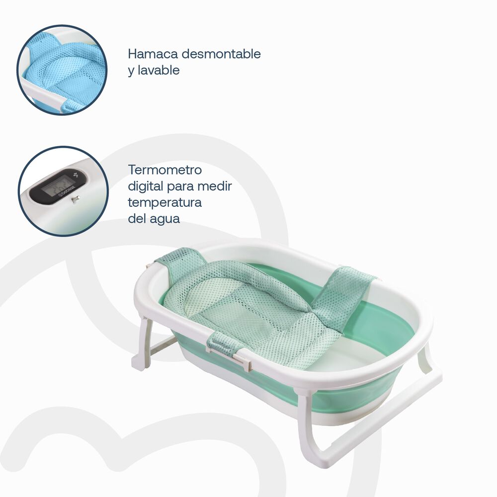 Ba&ntilde;era Jelly Con Hamaca Verde Bebesit image number 4.0