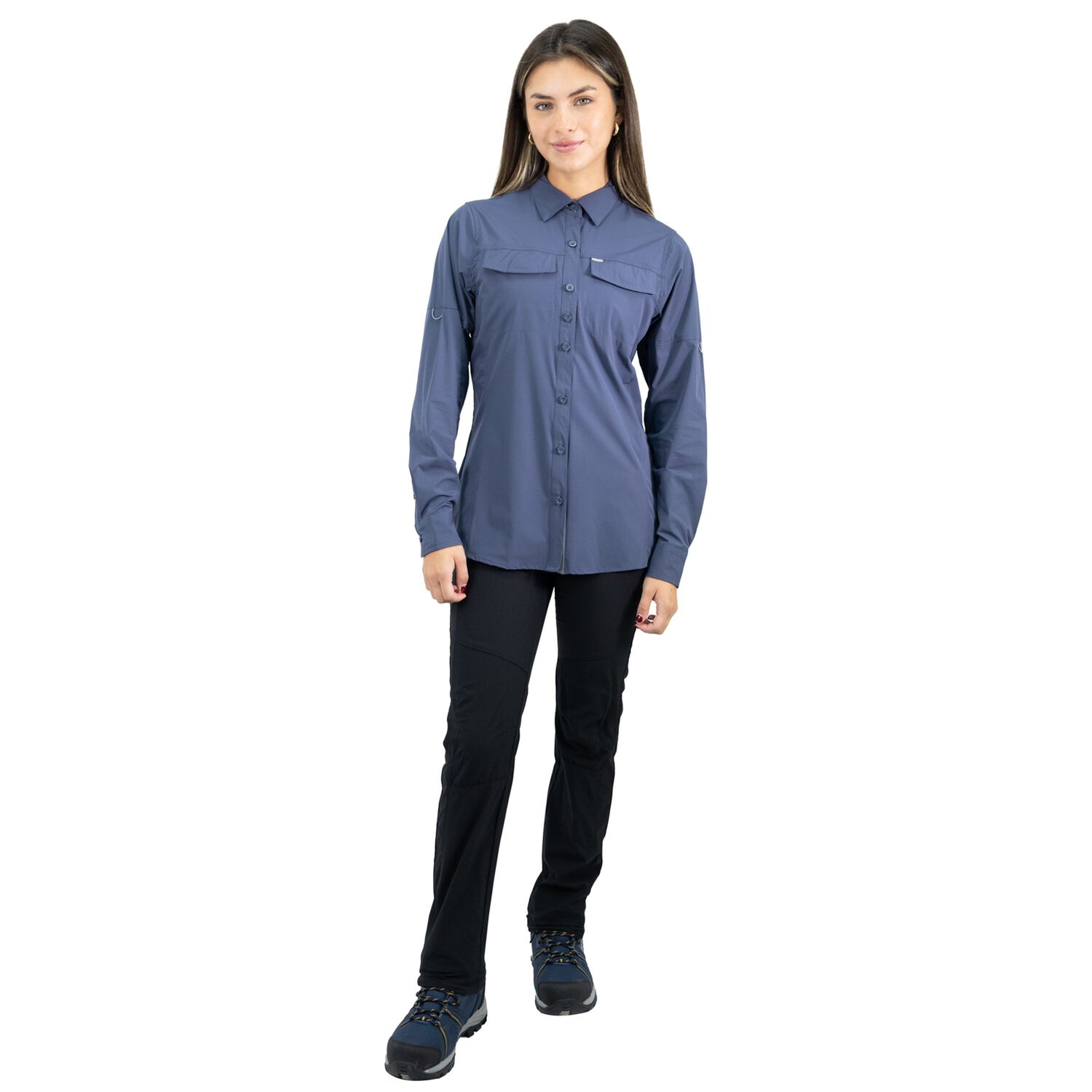 Camisa Hw Antakari Spandex Mujer Azul image number 4.0