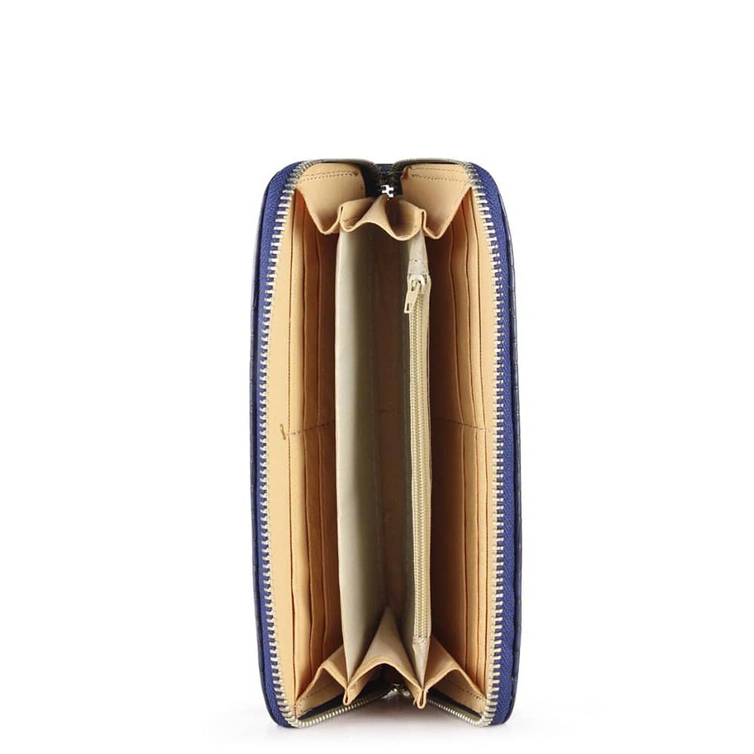Billetera De Mujer Fresia Azul Carven image number 2.0