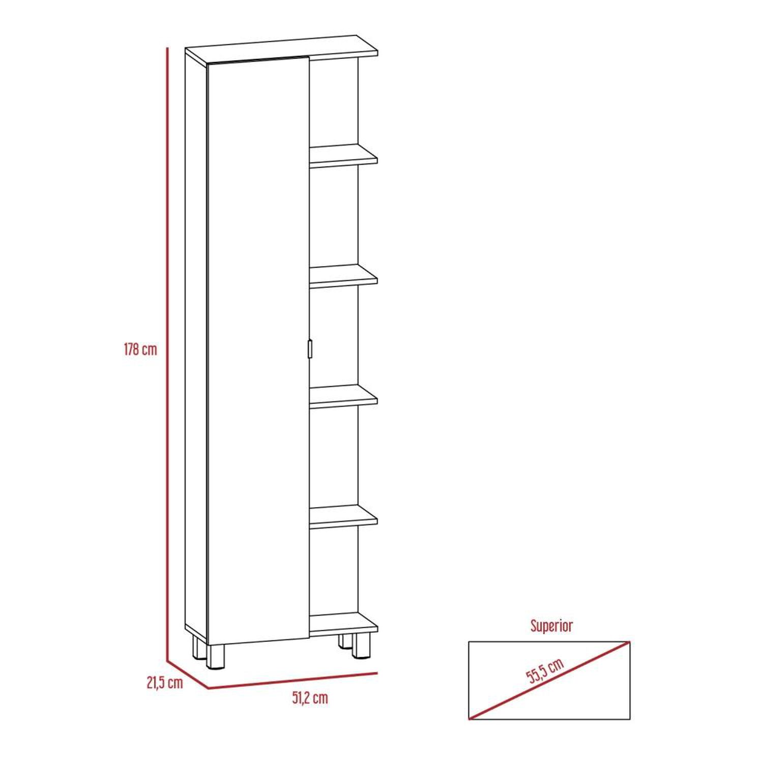 Mueble Cocina 60 + Barra De Cocina + Optimizador Kitchen - Rovere / Blanco Tuhome image number 7.0