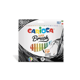 Plumones Super Brush 20 Colores Carioca - Ps