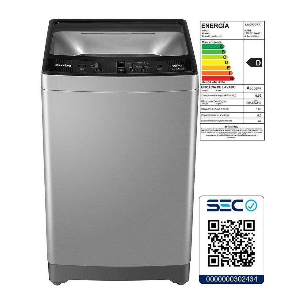 Lavadora Mabe LMA6120WGCL0 / 16 Kg image number 7.0