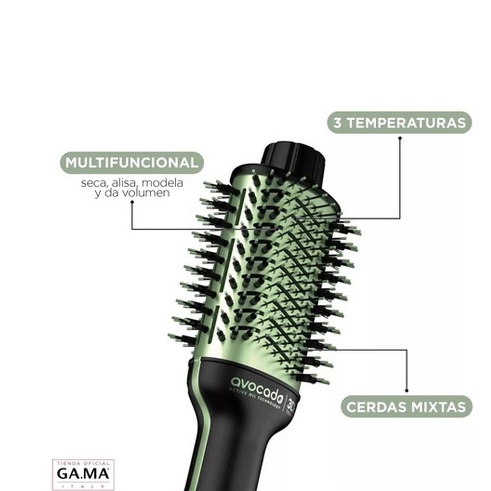Cepillo Secador Gama Stylish Avocado 3d Secador Voluminizador Ultra Ion 1300w image number 3.0