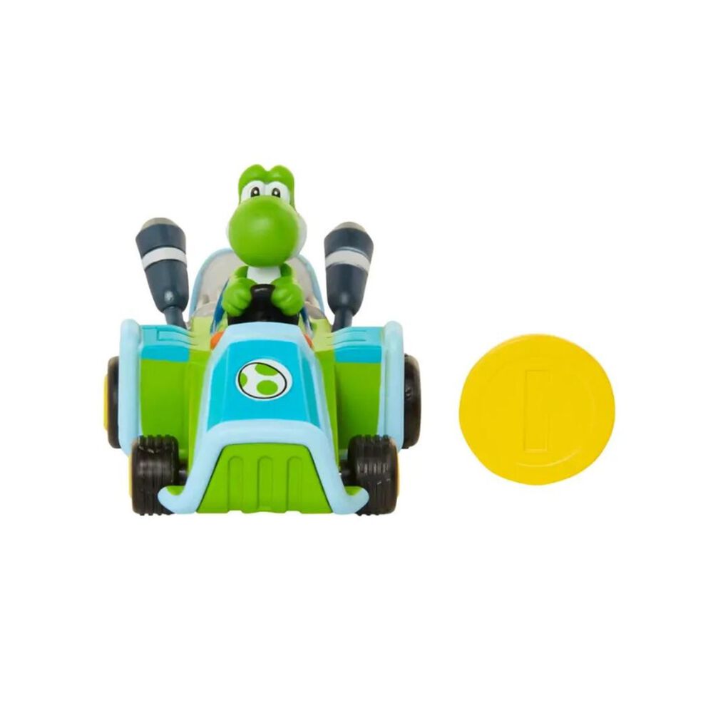 Auto De Carreras Yoshi Moneda- Mario Kart Corredores image number 0.0