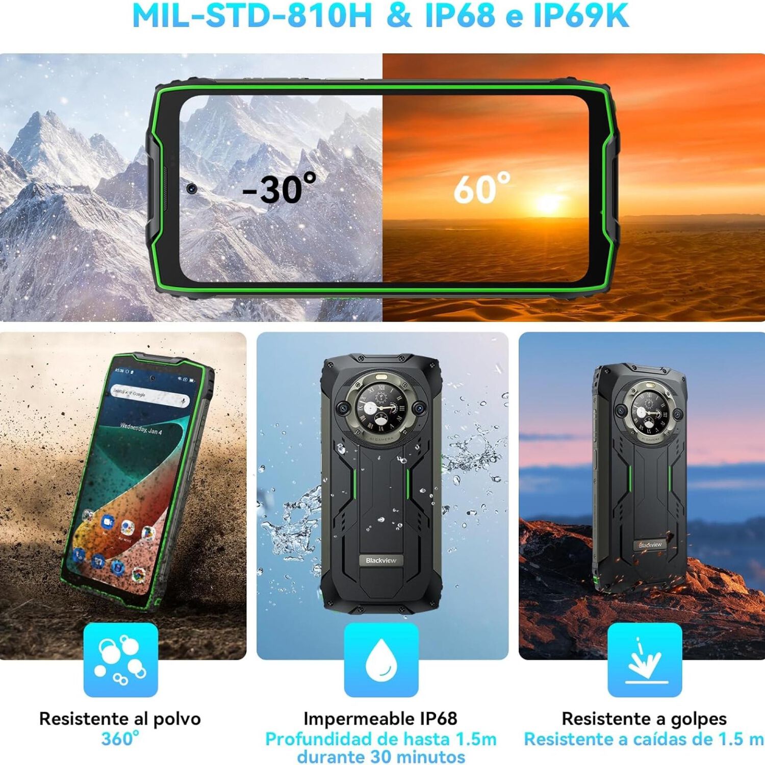 Blackview Bv9300 Pro - Smartphone Robusto, 24gb Ram, 64mp, 15,080mah image number 3.0