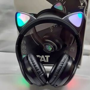 Audífonos Gamer Inalámbricos Negro Con Luz Led