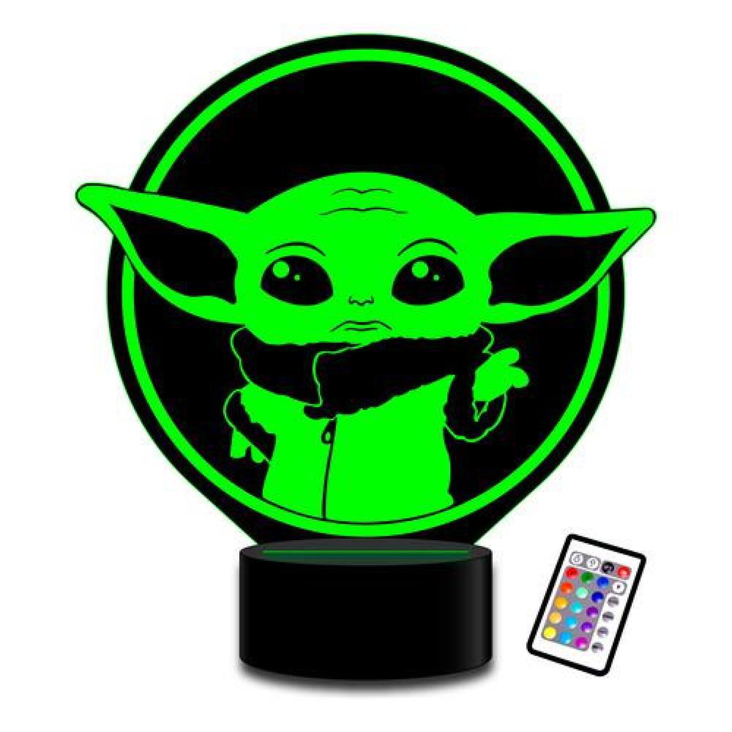 Lampara 3d Baby Yoda Star Wars C Remoto 16 Color image number 0.0