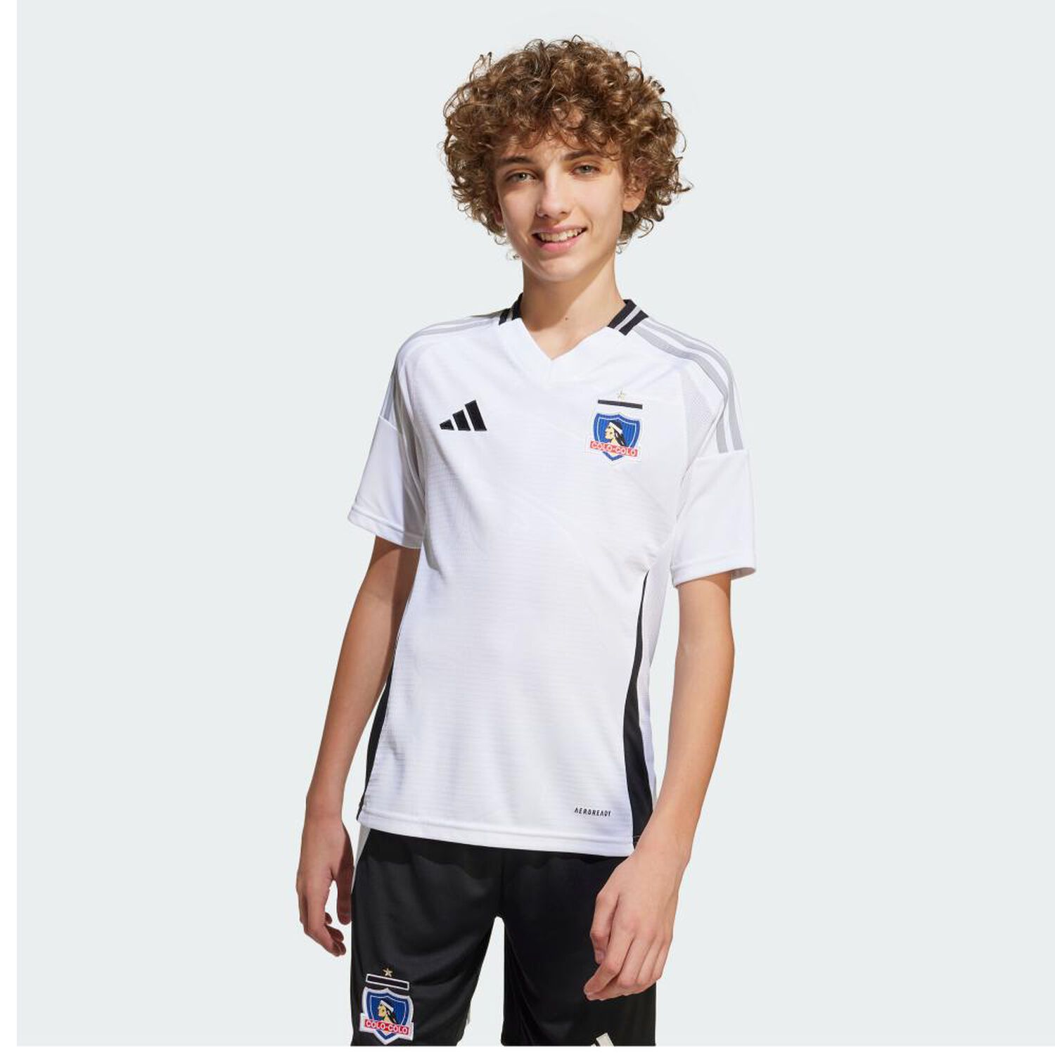 Camiseta De Futbol Ni&ntilde;os Unisex Adidas Local Colo Colo 2025 image number 6.0
