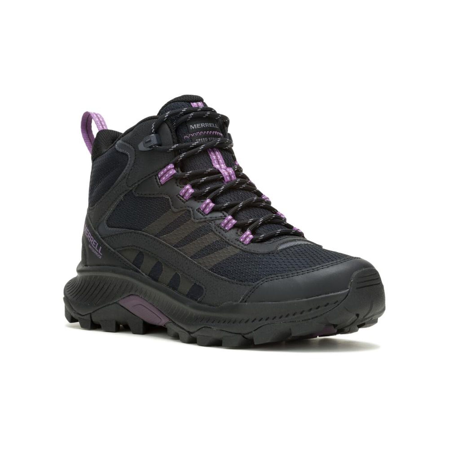 Bot&iacute;n Outdoor Mujer Merrell Speed Strike 2 Mid Negro Waterproof image number 0.0