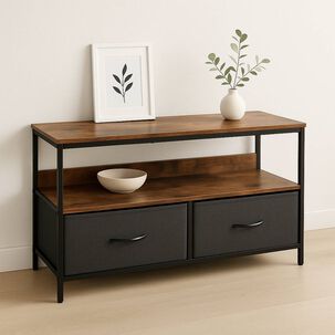 Rack De Tv R&uacute;stica Con Organizador