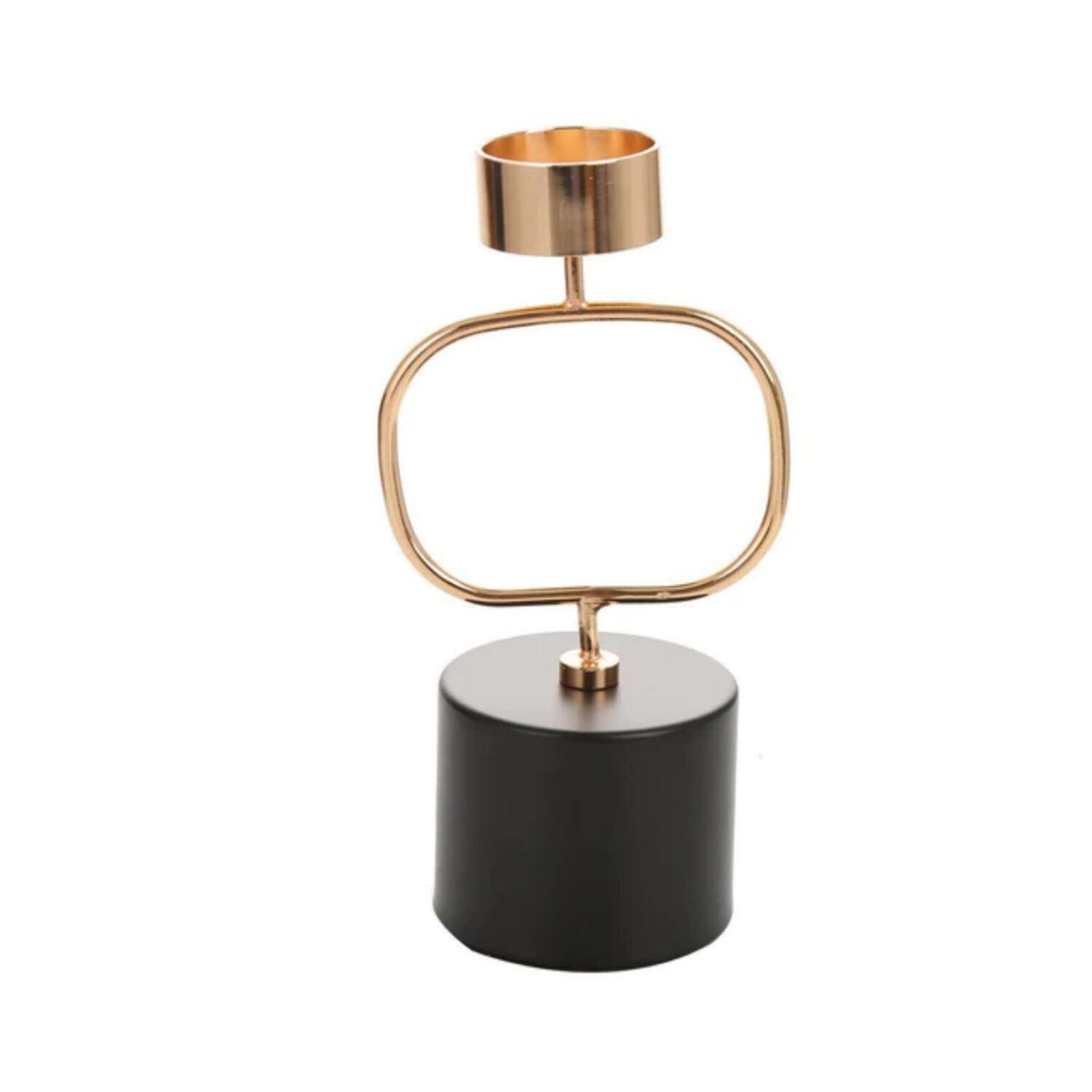 Porta Velas Metal Dorado 20 Cm image number 1.0