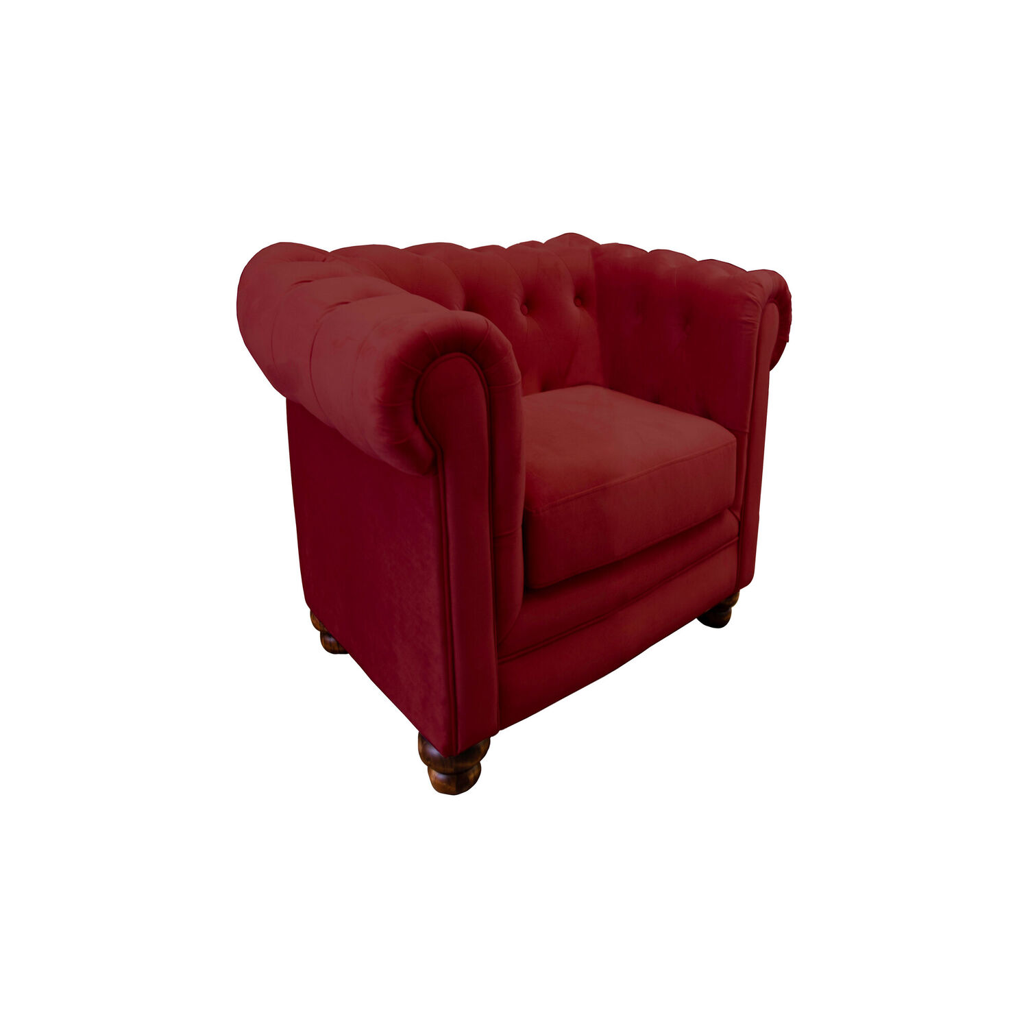 Sofa Florencia 1 Cuerpo Tela Velvet Burdeo image number 1.0