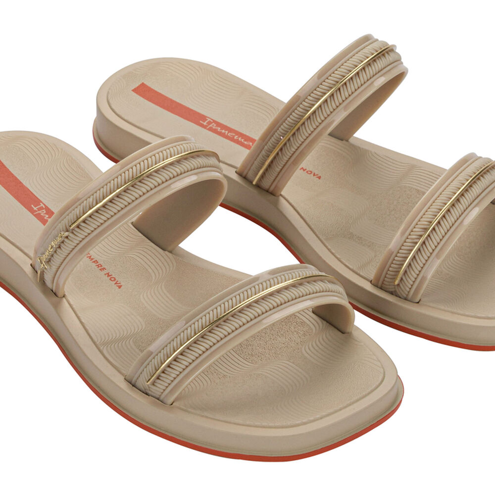 Sandalia Mujer Beige Glow Slide Ipanema image number 1.0