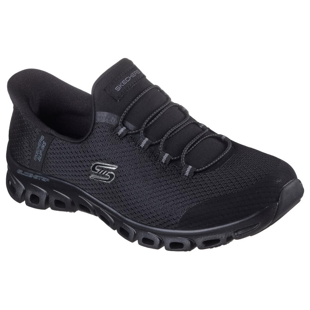 Zapatilla Urbana Mujer Skechers Glide-step Bbk image number 4.0