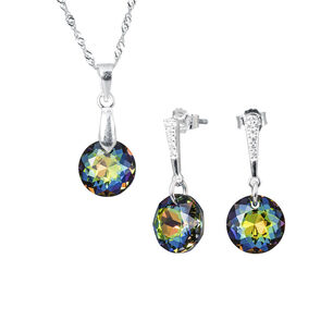 Conjunto Gracia Cristales Genuinos Vitral Medium
