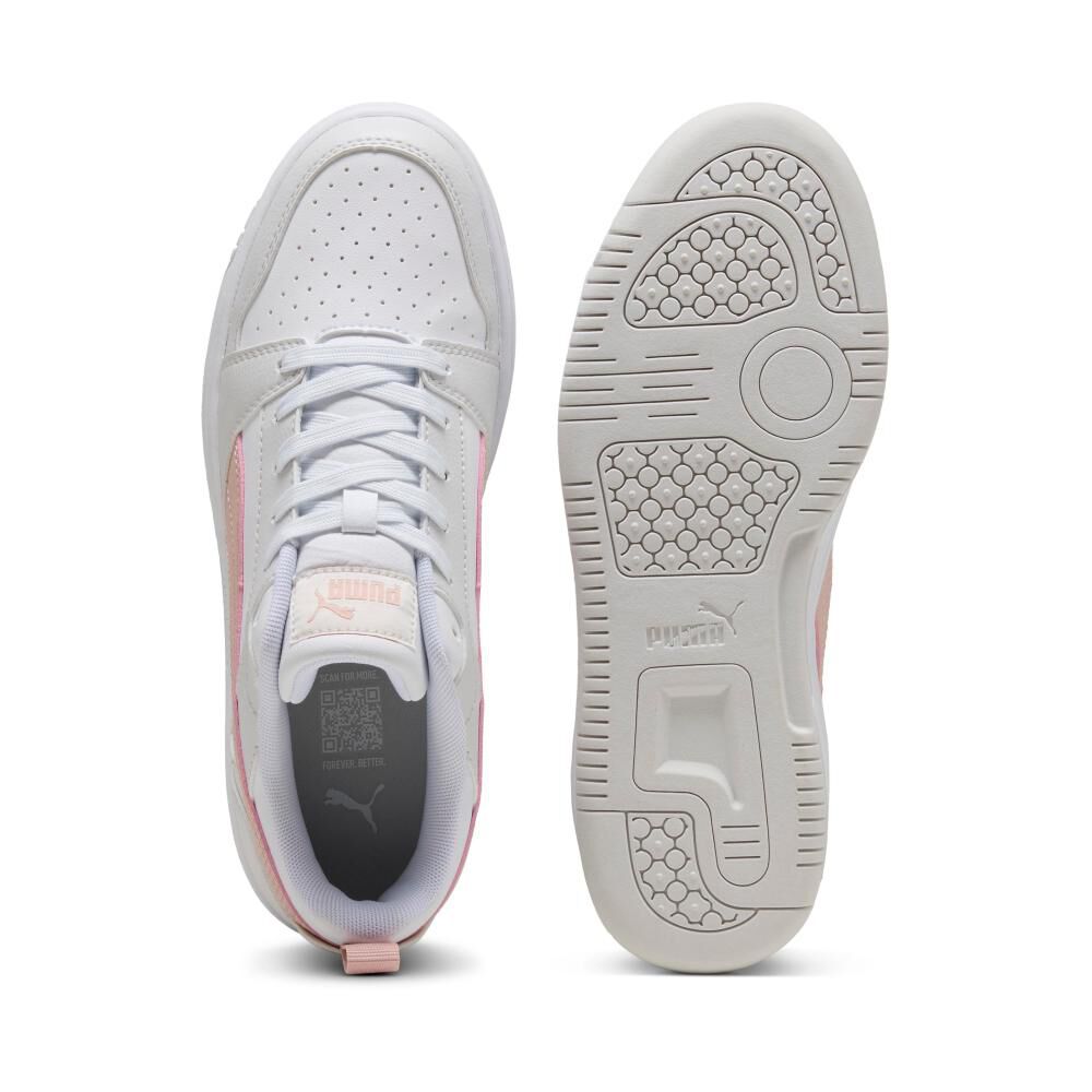 Zapatilla Urbana Mujer Puma Rebound V6 Low Wns Rosado image number 4.0