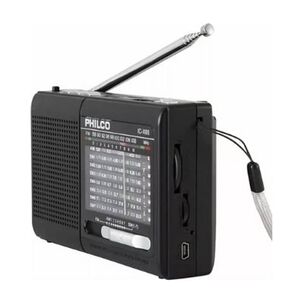 Radio Portatil Philco Ic-x65 Multibandas Usb Color Negro