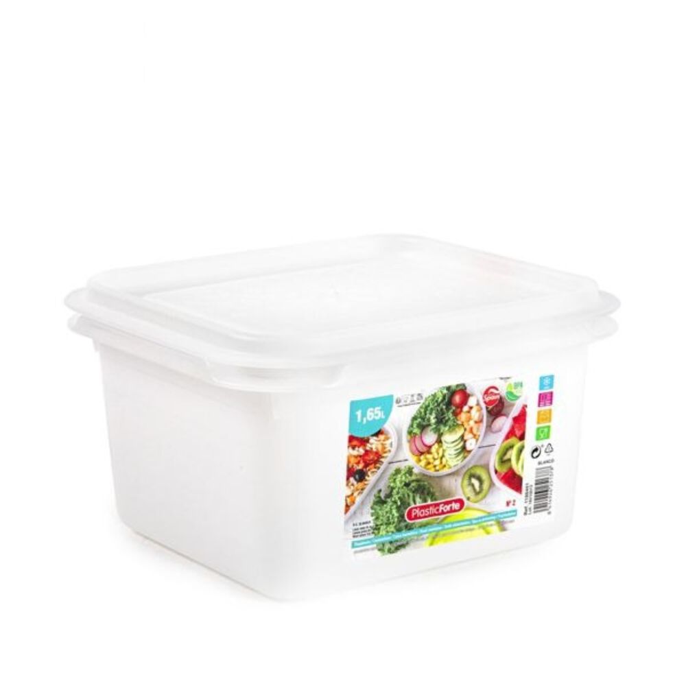 Fiambrera Frost No. 2 Cuadrado 1.65 L Blanco image number 1.0
