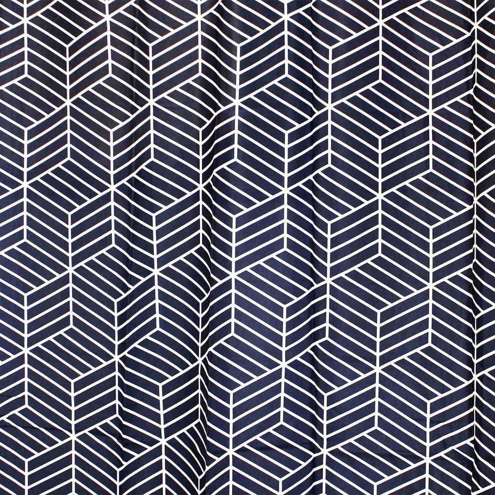 Cortina Para Ba&ntilde;o Nautica Home Poli&eacute;ster 180x180cm Dise&ntilde;o Azul image number 2.0