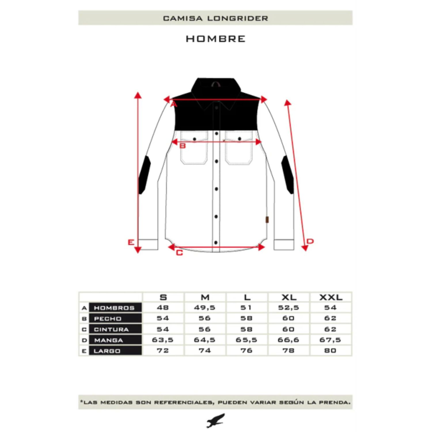 Camisa Longrider Negro Hombre Falcone image number 2.0