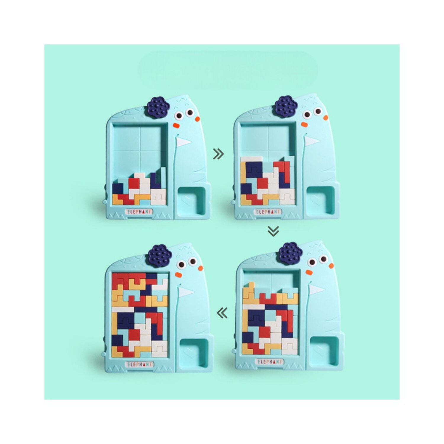 Juguete Tetris Rompecabezas Grande Elefante Para Ni&ntilde;os image number 4.0