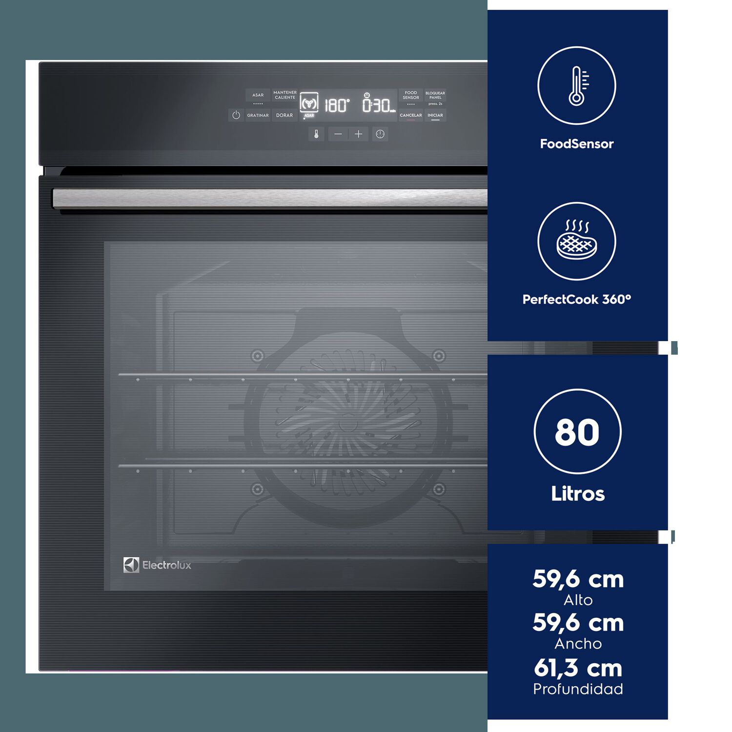 Horno Empotrable El&eacute;ctrico 80 Litros Foodsensor Oe8ef image number 1.0