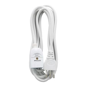 Alargador Extension 3mts 2500w Blanco Xt50
