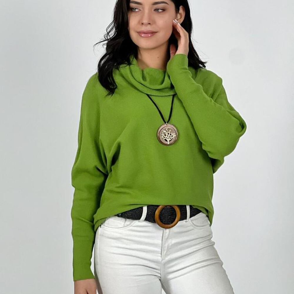 Sweater Spandex De Lana Cuello Alto image number 12.0