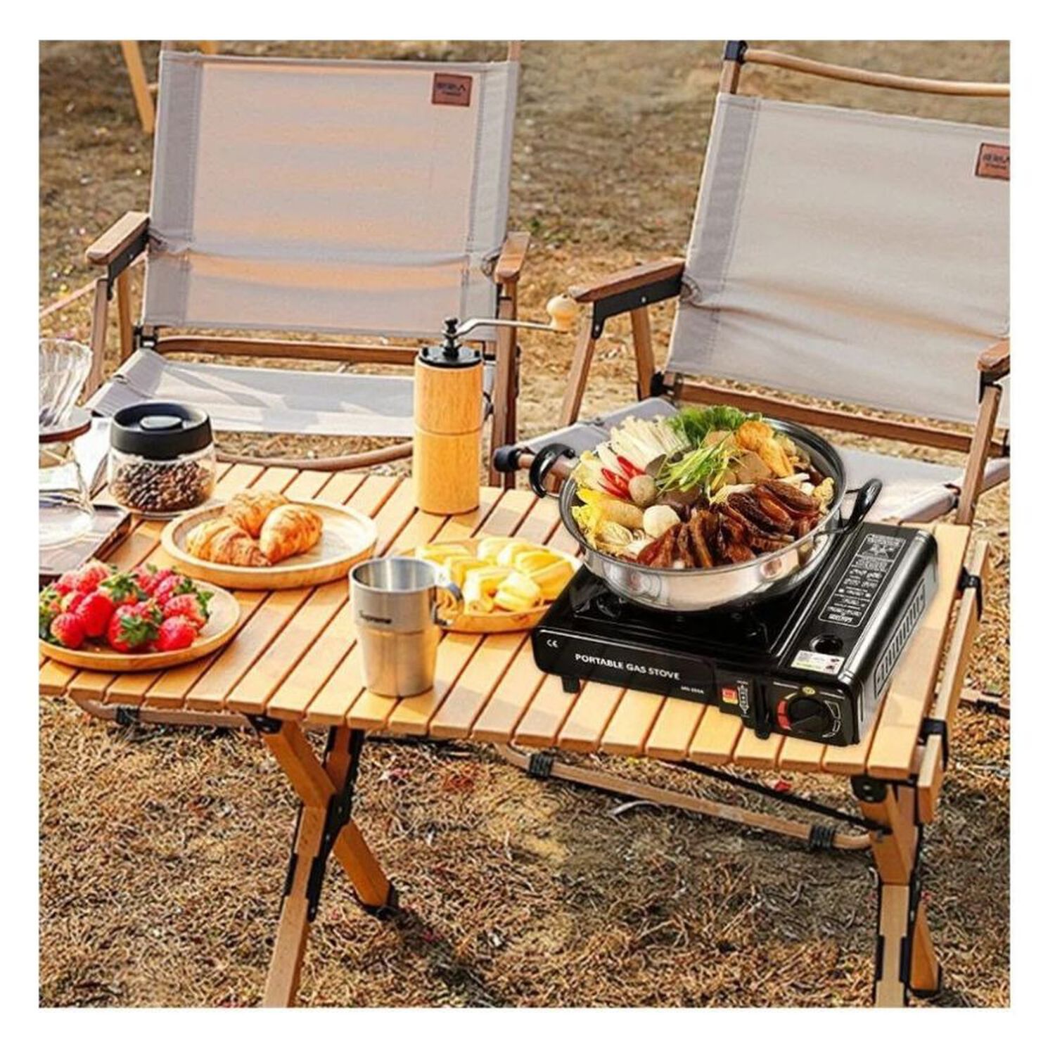 Cocina A Gas Portatil Camping Anafe Bdz-155-a image number 1.0