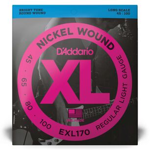 Set Cuerdas Bajo Long Scale 45-100 Exl170 Daddario
