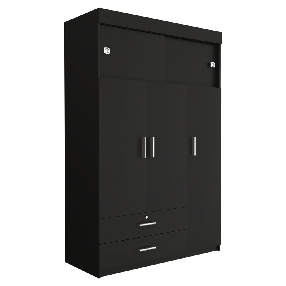 Closet 5 Puertas 2 Cajones Fm-003n - Negro image number 0.0