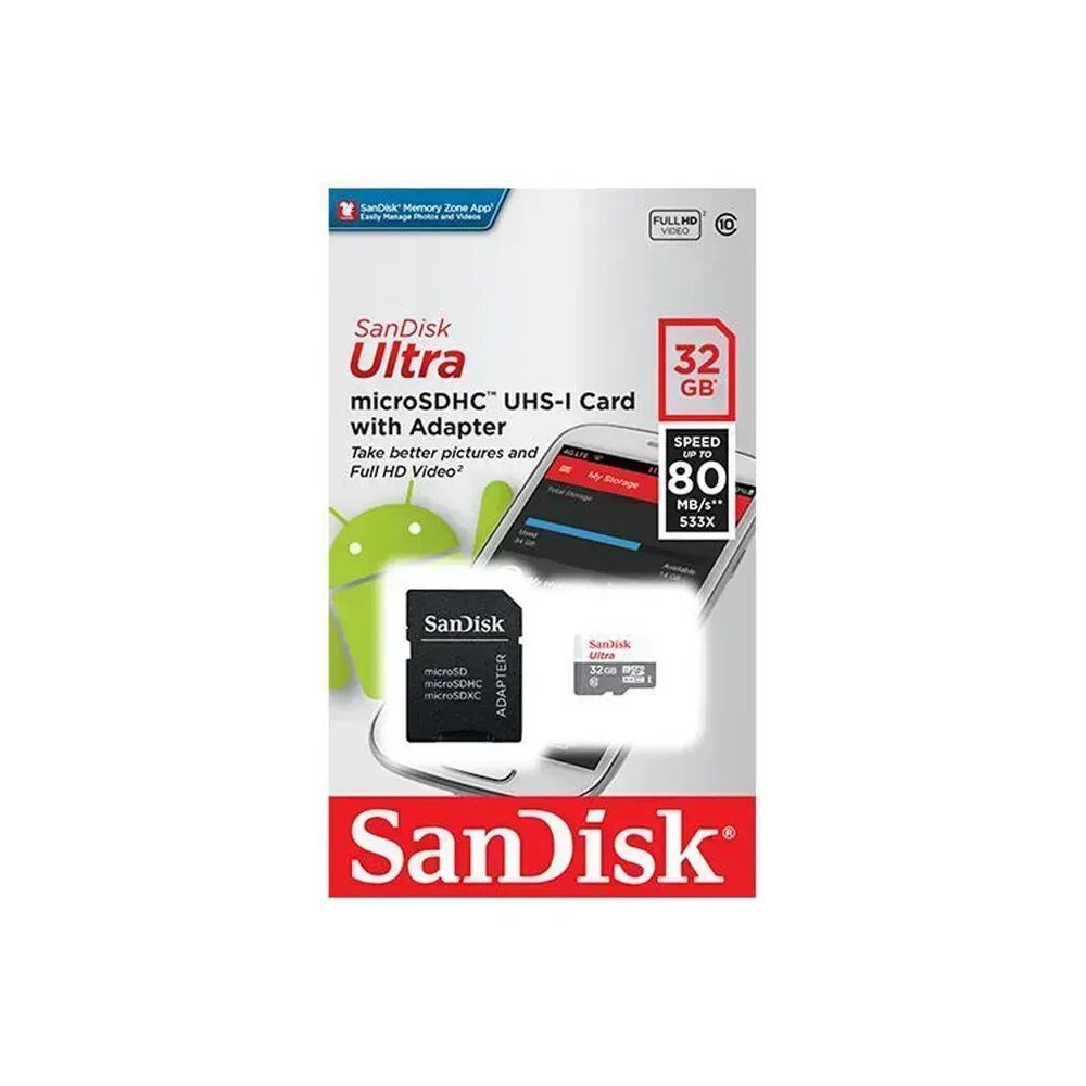 Memoria Sandisk Microsdhc 32gb Ultra Ush-1 C10 image number 1.0