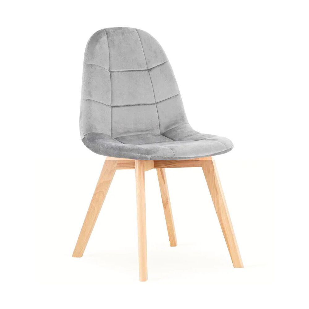 Silla Capitonne Velvet Gris image number 2.0