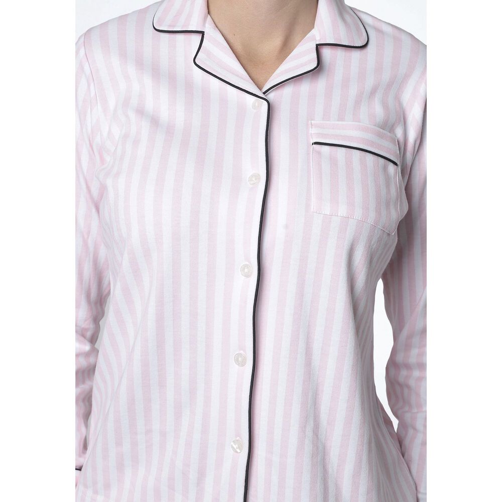 Pijama De Mujer Camisero Algod&oacute;n 60.1596m-ros image number 2.0