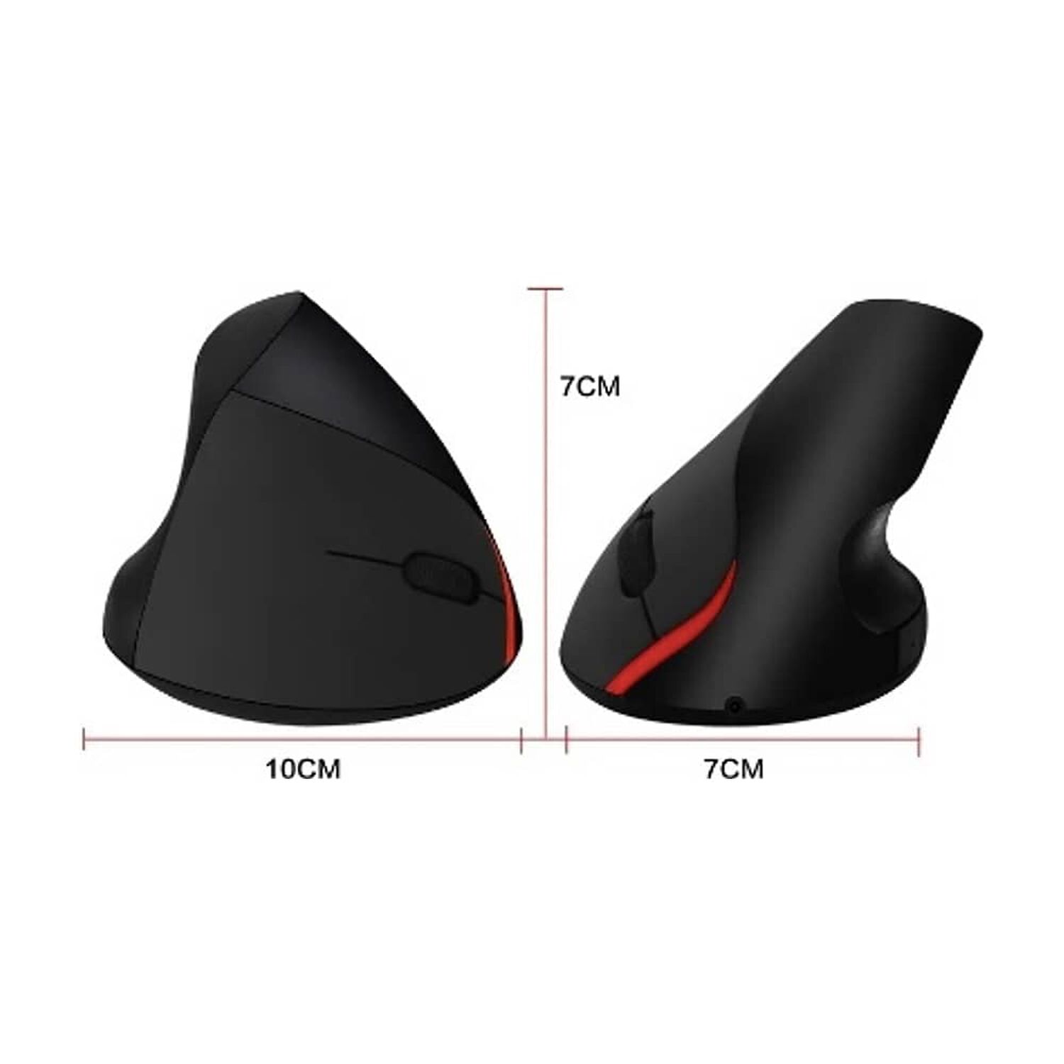 Mouse Vertical Inalambrico Weibo Wb-881 Negro image number 3.0