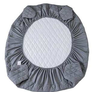 Funda Cubre Colch&oacute;n 1.5 Plazas Impermeable + 1 Funda Almohada Burdeo