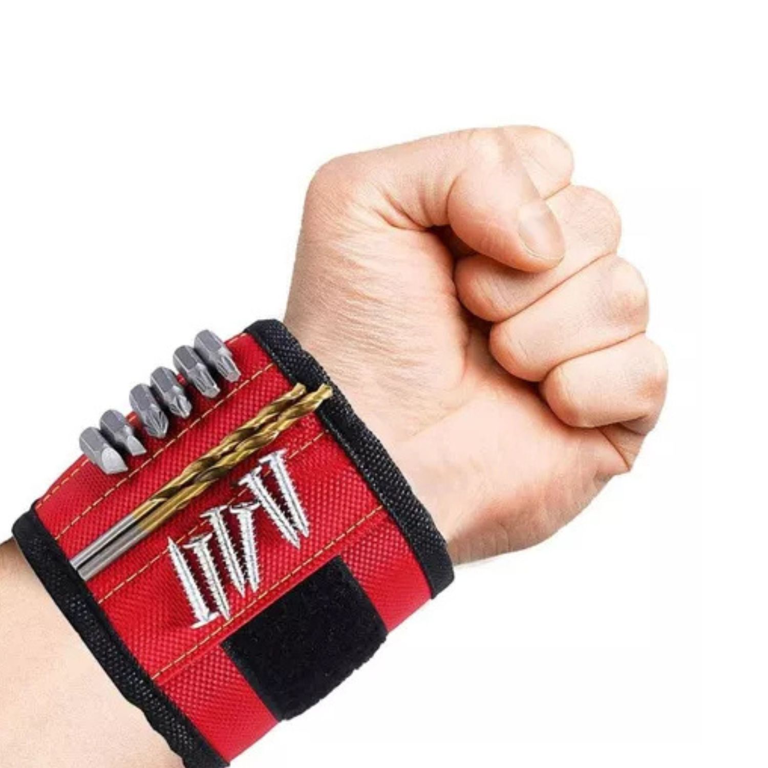 Pulsera Mu&ntilde;equera Magn&eacute;tica Sujeta Herramientas Tornillos image number 2.0
