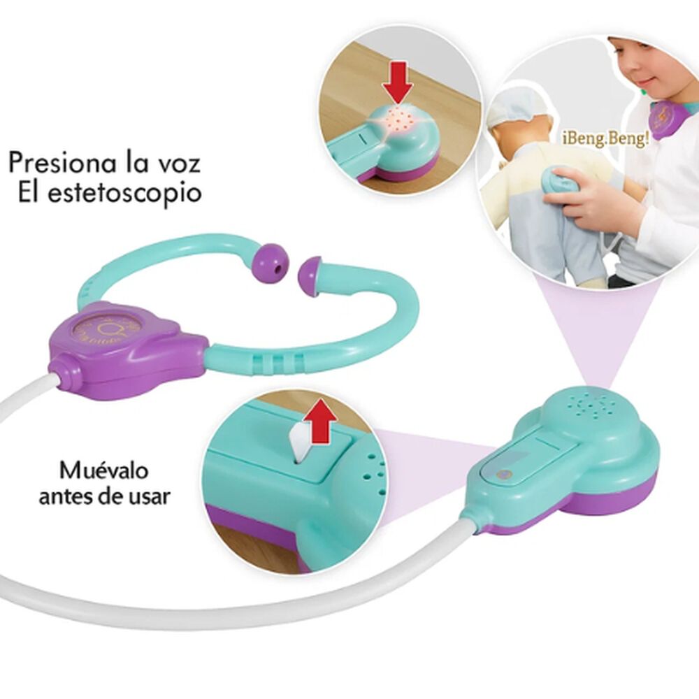 Set Juguetes Doctor Médico Rol Infantil Niños Con Luz image number 3.0