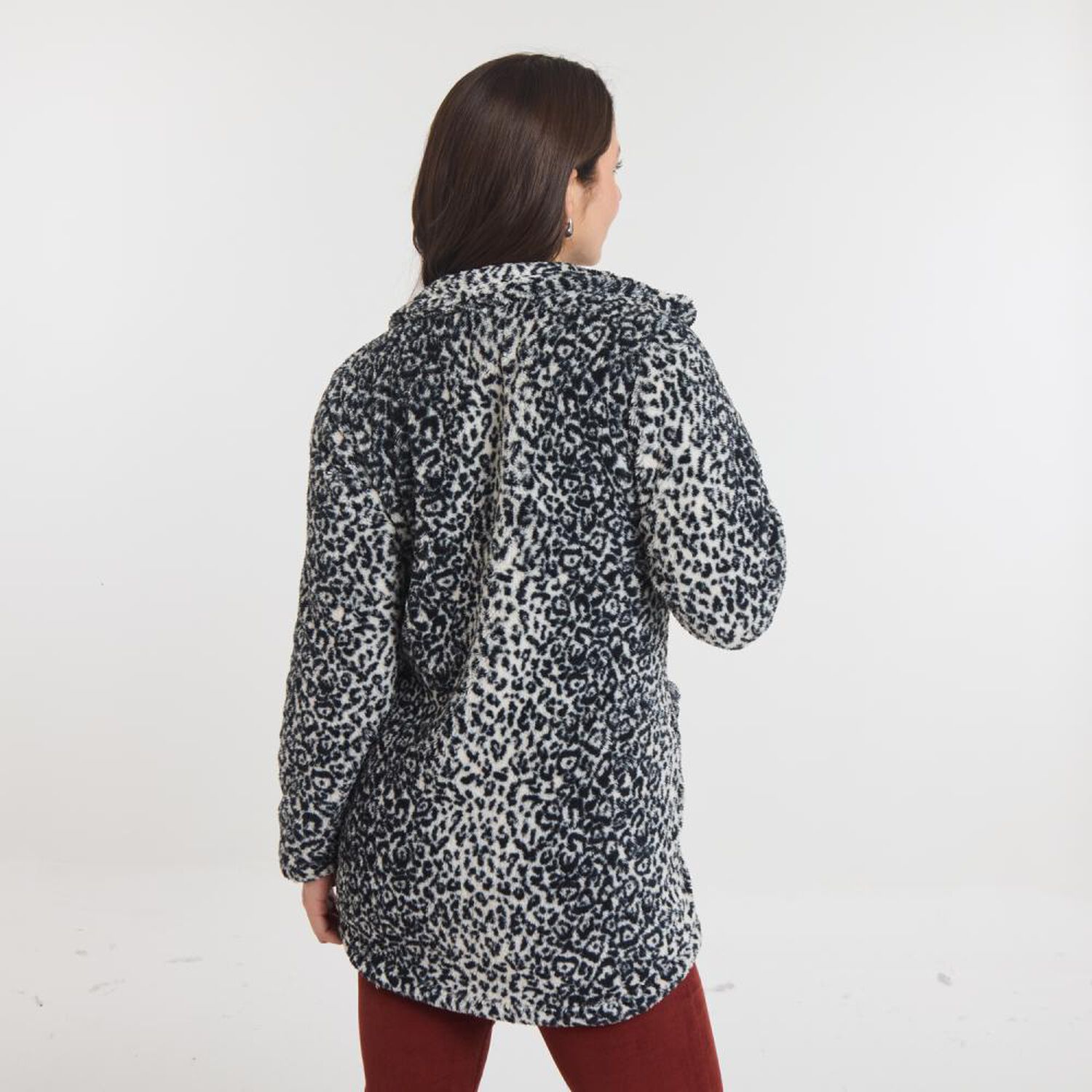 Poler&oacute;n Full Print Polar Fleece Cuello Alto Mujer Geeps image number 3.0
