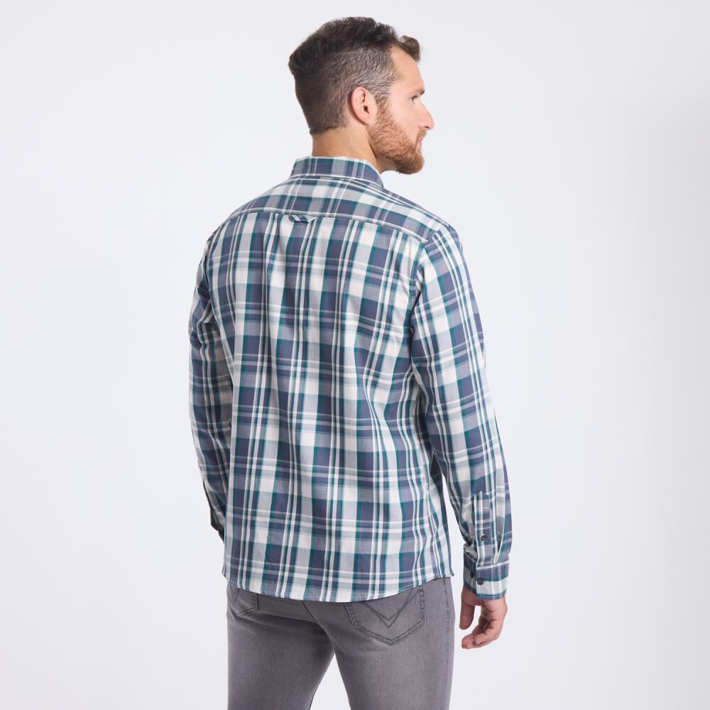 Camisa Estampada Regular Manga Larga Hombre Peroe image number 3.0