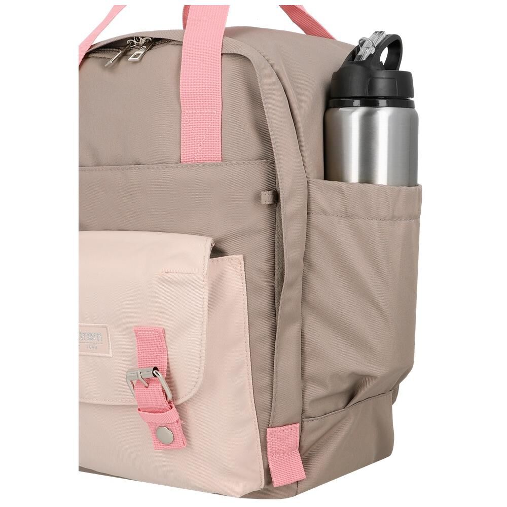 Mochila Notebook Xtrem Monroe 6xt Beige/rosado 15" image number 5.0